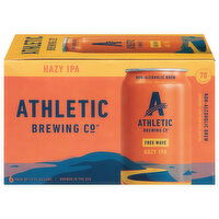 Athletic Brewing Co Beer, Hazy IPA, Free Wave, 6 Pack - 6 Each 