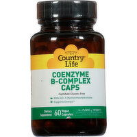 Country Life Coenzyme B-Complex Caps, Vegan Capsules - 60 Each 