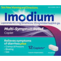 Imodium Multi-Symptom Relief, Caplets - 12 Each 