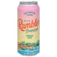 Rambler Sparkling Water, Grapefruit - 16 Fluid ounce 