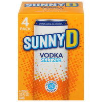 Sunny D Vodka Seltzer, 4 Pack - 4 Each 