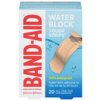 Band-Aid Bandages, Water Block, Tough Strips, All One Size