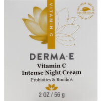 Derma E Night Cream, Intense, Vitamin C