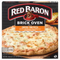 Red Baron Pizza, Cheese-Trio, Brick Oven Crust - 17.82 Ounce 