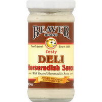 Beaver Horseradish Sauce, Deli, Zesty - 4 Ounce 