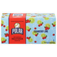 Polar Seltzer, Calorie-Free, Cranberry Lime - 8 Each 