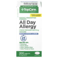 TopCare All Day Allergy, Original Prescription Strength, 10 mg, Tablets - 300 Each 