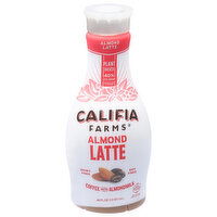 Califia Farms Coffee, with Almondmilk, Almond Latte, Plant Based - 48 Fluid ounce 