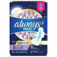 Always Pads, Flexi-Wings, Extra Heavy Overnight, Size 5 - 27 Each 