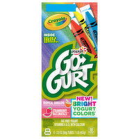 Go-Gurt Yogurt, Fat Free, Strawberry Razzmatazz/Tropical Sunglow - 8 Each 