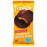 free2b Sunflower Butter Cups, Chocolate - 2 Each