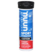 Nuun Sport Hydration + Caffeine, Tablets, Cherry Limeade - 10 Each 