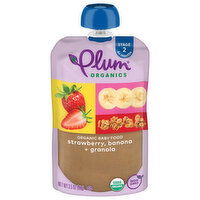 Plum Organics® Stage 2 Organic Baby Food Strawberry, Banana + Granola 3.5oz Pouch - 3.5 Ounce 