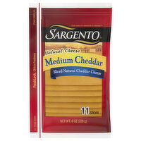 Sargento Cheese Slices, Natural, Medium Cheddar