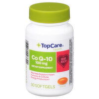 TopCare Co Q-10, 100 mg, Softgels - 30 Each 