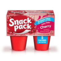 Snack Pack Sugar Free Cherry Flavored Juicy Gels - 4 Each