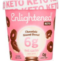 Enlightened Ice Cream, Chocolate Glazed Donut - 1 Pint 