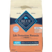 Blue Buffalo Food For Puppies, Natural, Chicken and Brown Rice Recipe, Large Breed Puppy