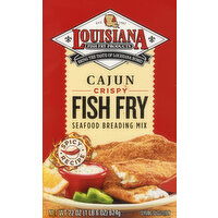 Louisiana Fish Fry Products Seafood Breading Mix, Fish Fry, Cajun, Crispy - 22 Ounce 