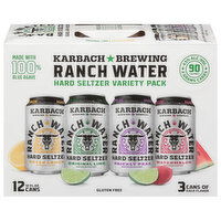 Karbach Hard Seltzer, Ranch Water, Variety Pack - 12 Each 