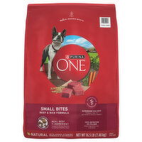 Purina One Dog Food, Beef & Rice Formula, Small Bites, Adult - 16.5 Pound 