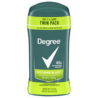 Degree Antiperspirant Deodorant, 48H, Extreme Blast, Twin Pack - 2 Each 