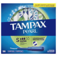 Tampax Tampons, Super Absorbency, Unscented - 36 Each 