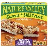 Nature Valley Granola Bars, Chewy, Roasted Mix Nut, Sweet & Salty Nut - 6 Each 