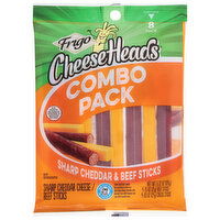 Frigo Sharp Cheddar & Beef Sticks, Combo Pack - 8 Each 