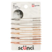 Scunci Bobby Pins - 6 Each 