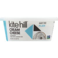 Kite Hill Cream Cheese, Dairy Free, Plain - 8 Ounce 