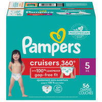 Pampers Diapers, 5 (27+ lb) - 56 Each 