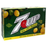 7-UP Soda, Lemon Lime Flavored, 24 Pack