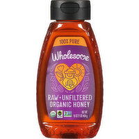 Wholesome Honey, Organic, Raw + Unfiltered - 16 Ounce 