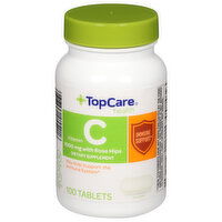 TopCare Vitamin C, with Rose Hips, 1000 mg, Tablets - 100 Each 