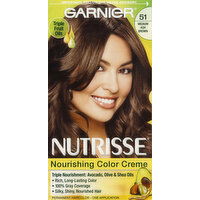 Nutrisse Permanent Haircolor, Cool Tea, Medium Ash Brown 51