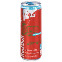 Red Bull Sugar Free Energy Drink, Watermelon, 80mg Caffeine, 8.4 fl oz Can