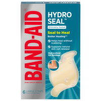 Band-Aid Adhesive Bandages, Large - 6 Each 