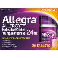 Allegra Allergy, 180 mg, Non-Drowsy, Tablets - 30 Each 