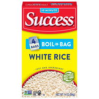 Success White Rice, Boil-in-Bag - 4 Each 