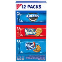 CHIPS AHOY!/NUTTER BUTTER/OREO Nabisco Cookie Variety Pack, OREO, Nutter Butter, CHIPS AHOY!, 12 Snack Packs - 20.16 Ounce 