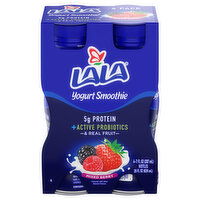 Lala Yogurt Smoothie, Mixed Berry, 4 Pack - 4 Each 