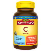 Nature Made Vitamin C, 500 mg, Softgels - 60 Each 