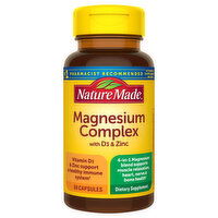 Nature Made Magnesium Complex, with D3 & Zinc, Capsules - 60 Each 