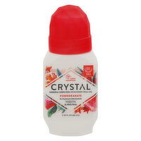 Crystal Deodorant Roll-On, Mineral-Enriched, Pomegranate - 2.25 Fluid ounce 