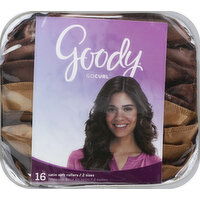 Goody Rollers, Satin Soft, 2 Sizes - 16 Each 