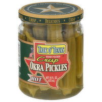 Talk O' Texas Pickles, Okra, Crisp, Hot