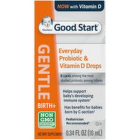 Good Start Probiotic & Vitamin D, Everyday, Gentle, Birth+, Drops - 0.34 Fluid ounce 