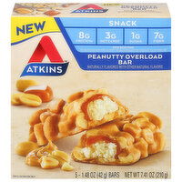 Atkins Bar, Peanutty Overload - 5 Each 