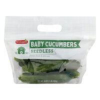 Brookshire's Baby Cucumbers, Seedless - 16 Each 